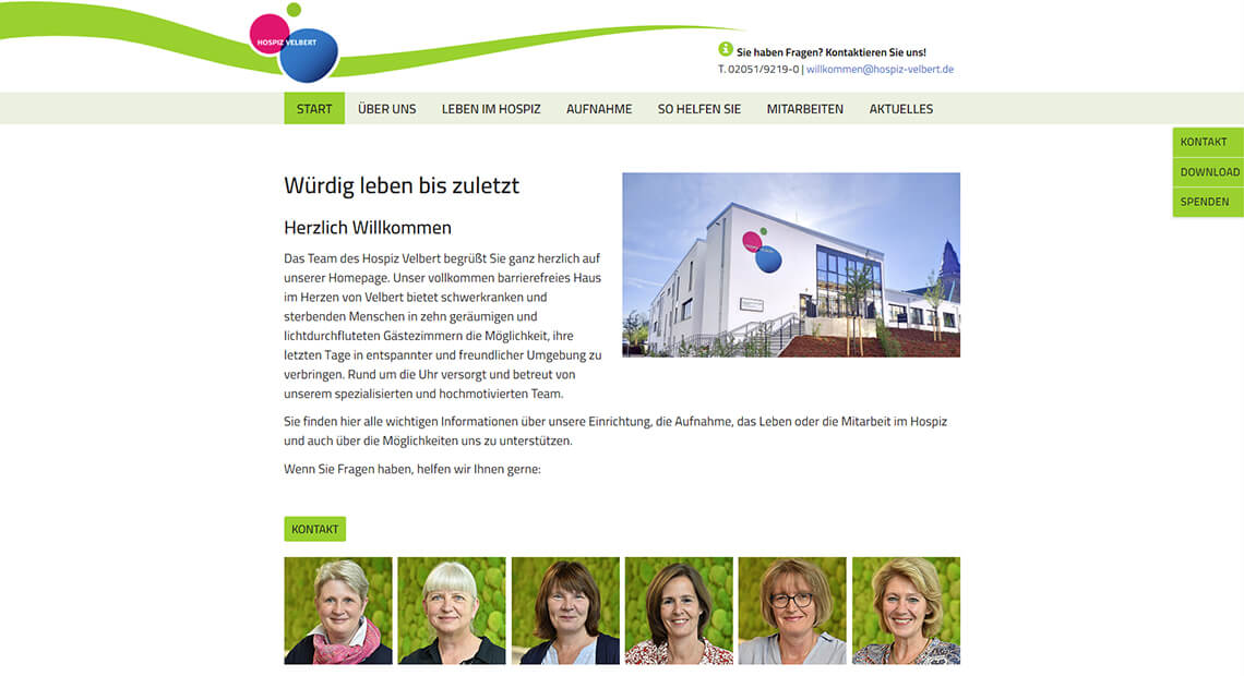 Neue Website für das Hospiz Velbert